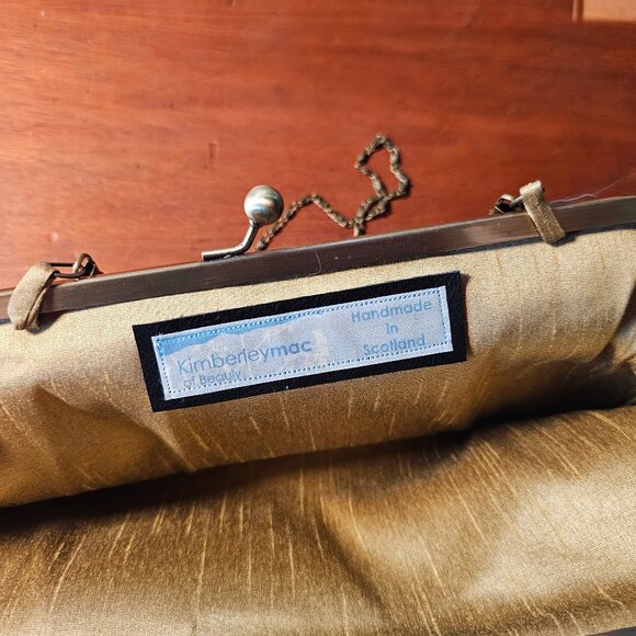 NWT red silk velvet celtic evening bag - Picture 4 of 5